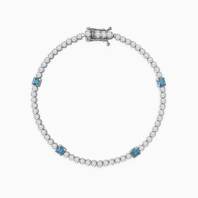 Silver Subtle Shine Tennis Bracelet (Size 18 cm)
