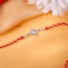 Silver Sunburst Rakhi