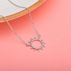Silver Sunshine Necklace