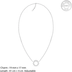 Silver Sunshine Necklace