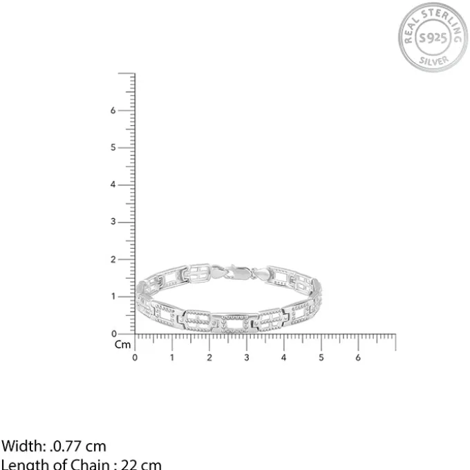 Silver Supremo Bracelet For Him