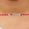 Silver Swastik Bloom Rakhi