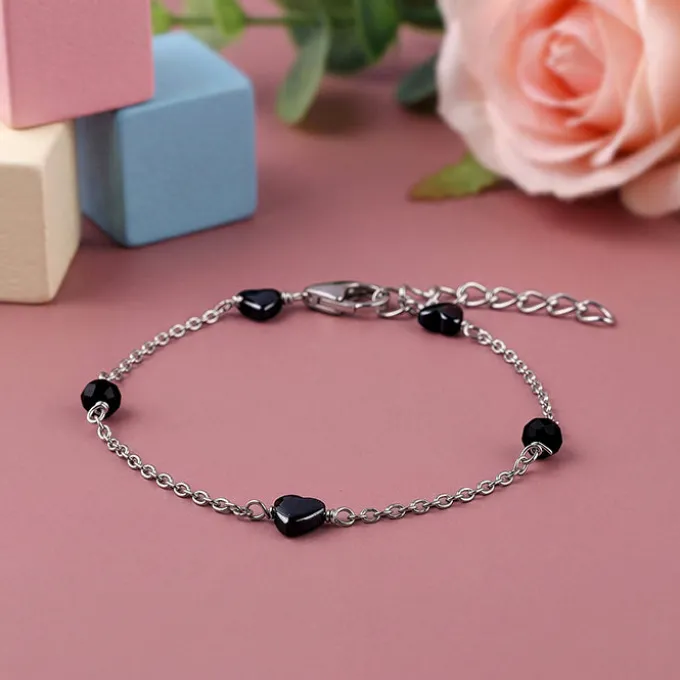 Silver Sweet Beads Kids Bracelet (2 - 8 Years)
