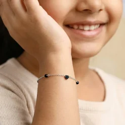 Silver Sweet Beads Kids Bracelet (2 - 8 Years)