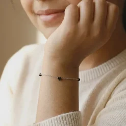 Silver Sweet Beads Kids Bracelet (2 - 8 Years)