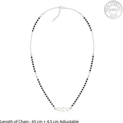 Silver Tarunima Pearl Mangalsutra