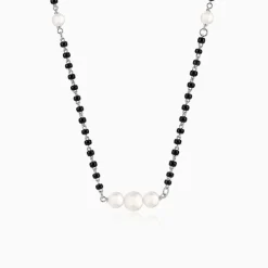 Silver Tarunima Pearl Mangalsutra