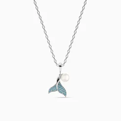 Silver Theia Pendant with Link Chain