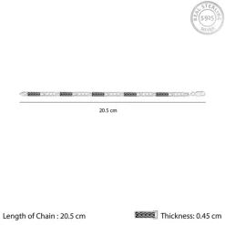 Silver Titan Weave Bracelet For Him