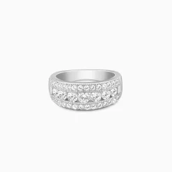 Silver Trilinear Ring