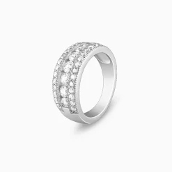 Silver Trilinear Ring