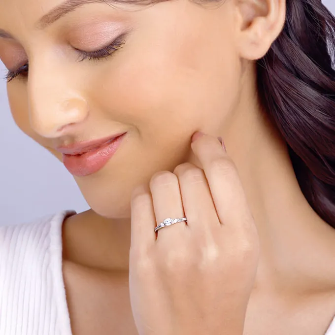 Silver Trilogy of Love Ring