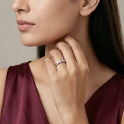 Silver Trinity Adjustable Ring