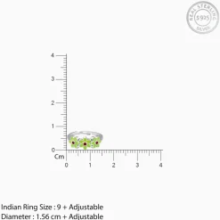 Silver Triple Bloom Kids Ring