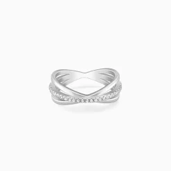 Silver Triple Interlocked Ring