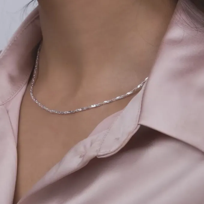 Silver Twisted Treasure Chain for Her