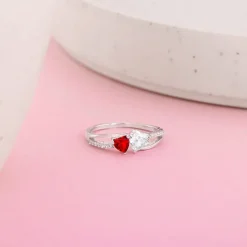 Silver U & Me Ring