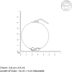 Silver Unbreakable Bond Infinity Bracelet