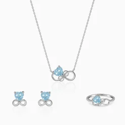 Silver Unending Love Set of Three