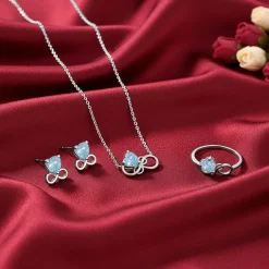 Silver Unending Love Set of Three