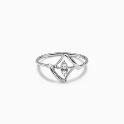Silver Unique Shine Ring (Size 12)