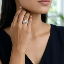 Silver Uptown Funk Ring