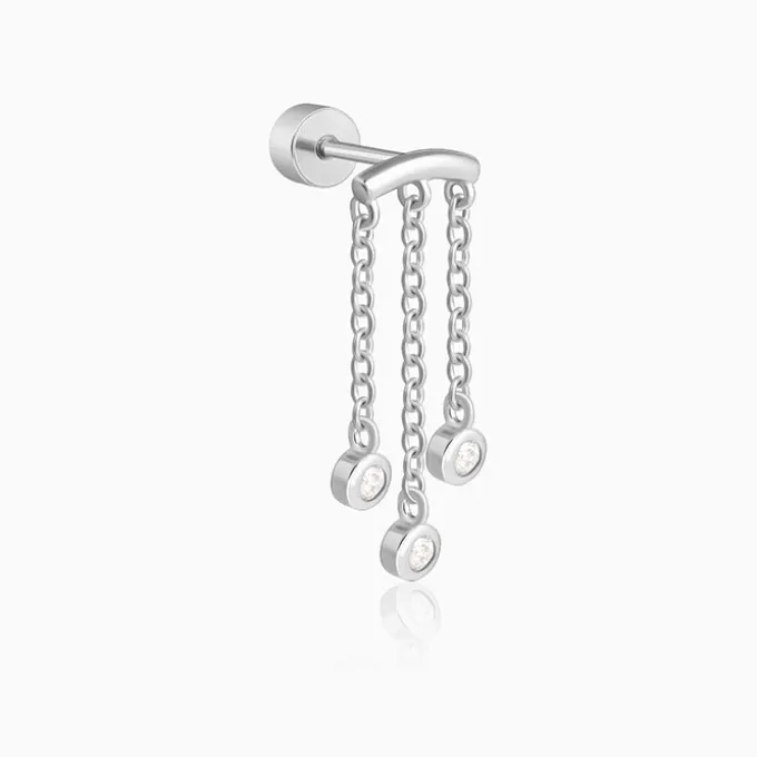 Silver Valky Ear Piercings