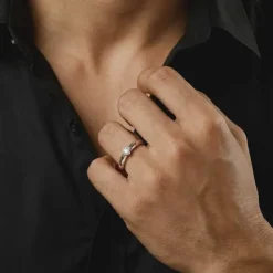 Silver Vanguard Ring For Him (Size 12)