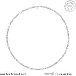 Silver Vibey Chain For Him