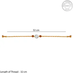 Silver Vignesha Rudraksha Rakhi