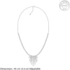 Silver Vintage Lariat Necklace
