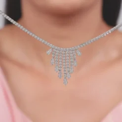 Silver Vintage Lariat Necklace
