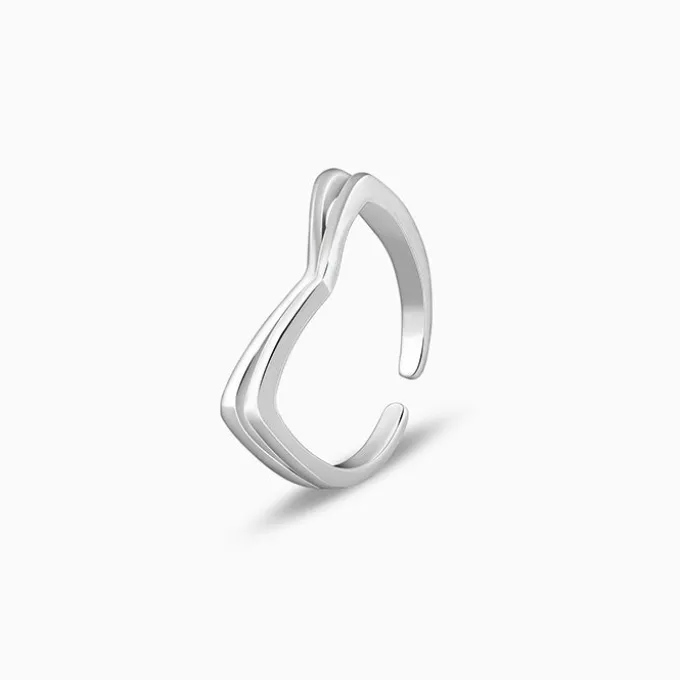 Silver Vintage Love Toe Rings