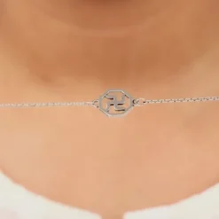 Silver Vintage Swastik Bracelet Rakhi