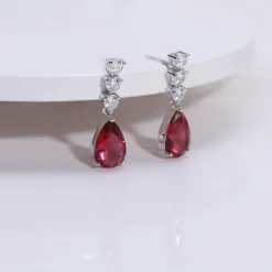 Silver Vintage Wine Earrings