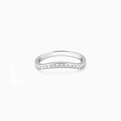 Silver Wave Curve Ring
