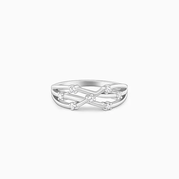 Silver Waved Ring
