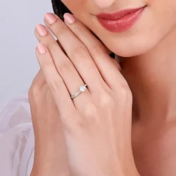 Silver Waver Glam Ring