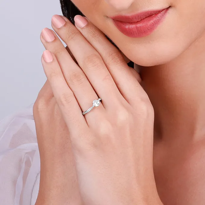 Silver Waver Glam Ring