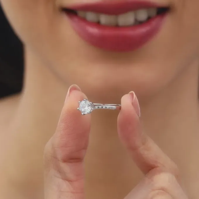 Silver Waver Glam Ring