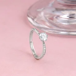 Silver Waver Glam Ring