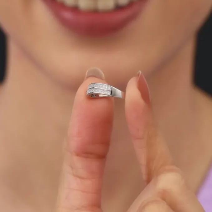 Silver Wavesome Ring