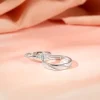 Silver We Are Together Couple Rings