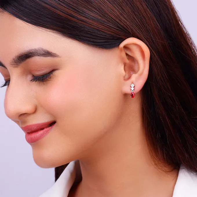Silver We Fell in Love Earrings