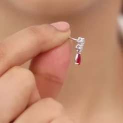 Silver We Fell in Love Earrings