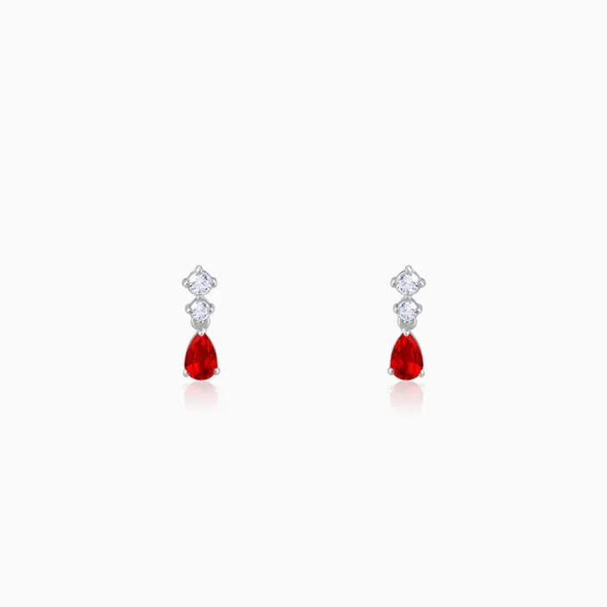 Silver We Fell in Love Earrings