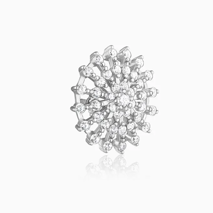 Silver Wheel of Life Earrings