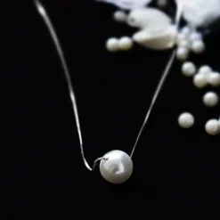 Silver White Pearl Moon Set