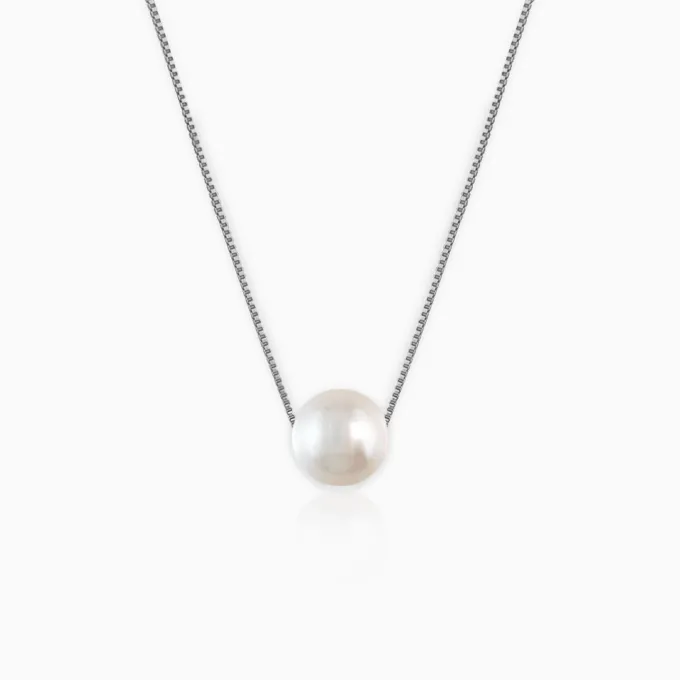 Silver White Pearl Moon Set