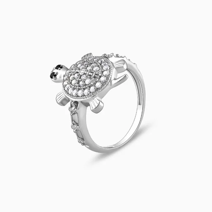 Silver Wise Tortoise Ring For Him